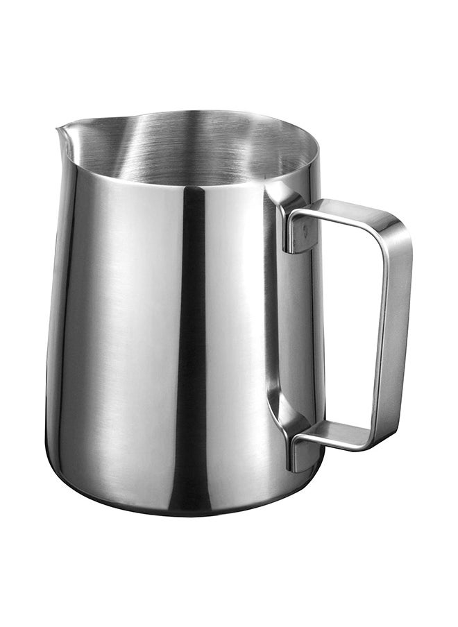 Home Stainless Steel 1000ml Milk Frothing Pitcher Measurements on Both Sides Inside Perfect for Espresso Machines Milk Frothers Latte Art, Silver  - Image 1