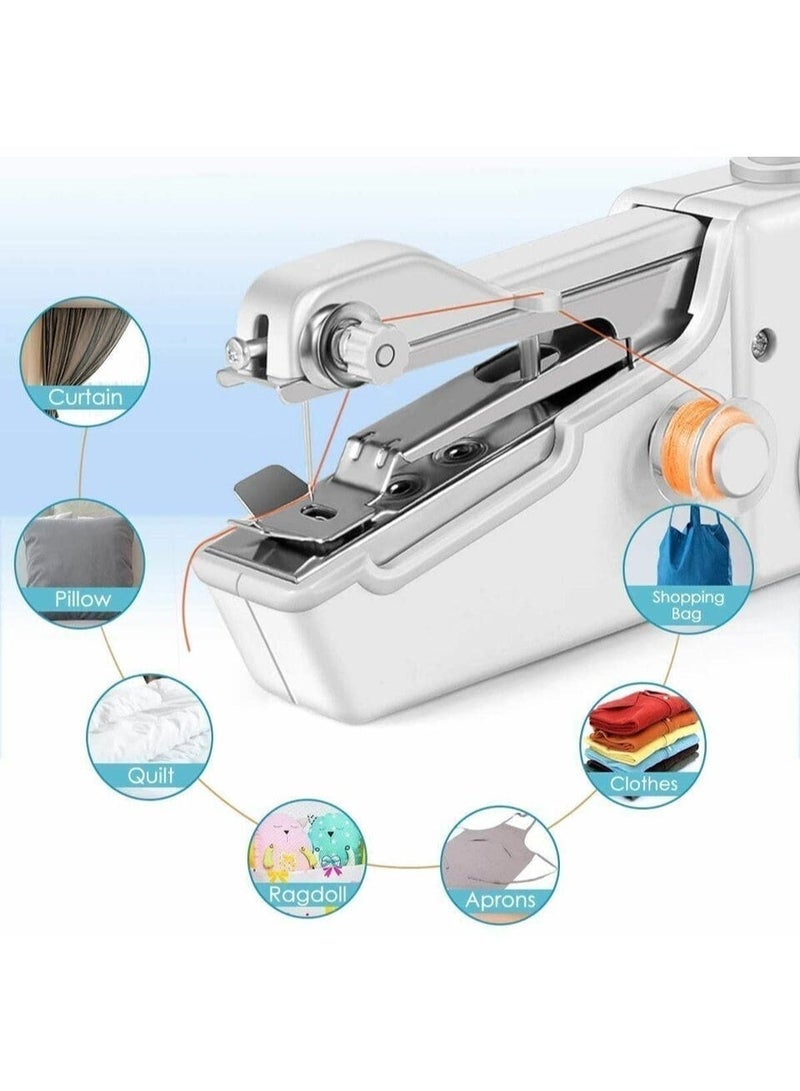 Handy Stitch Sewing Machine - Handheld Sewing Machine - Portable Sewing Machine Cordless Mini Handy Stitch Sewing Silai Machine Handheld Portable Craft Sewing Machine Quick Stitch Sewing Tool Suitable for Home, Travel, Outing, Gifts Use - Image 4