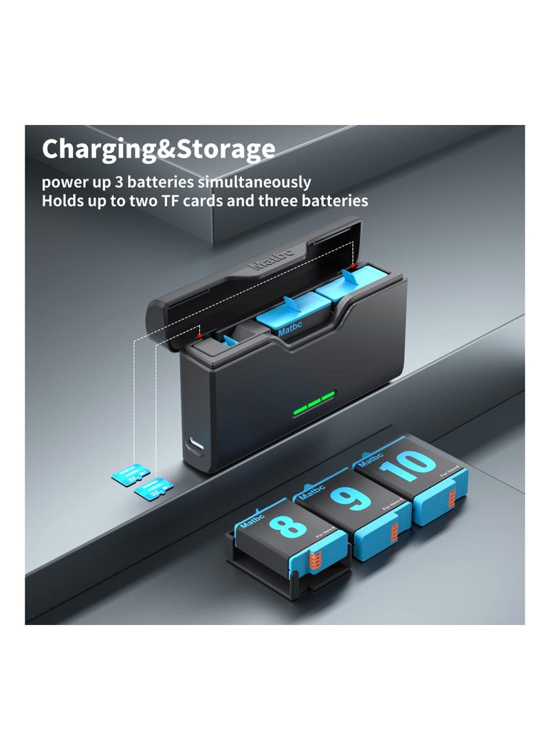 3-Channel Battery Charger for GoPro Hero 11 10 9 8 7 6 5, GoPro Battery Charger Replacement Battery Charger GoPro Battery Charger with Multiple Channels  GoPro Compatible Replacement Charger - Image 5