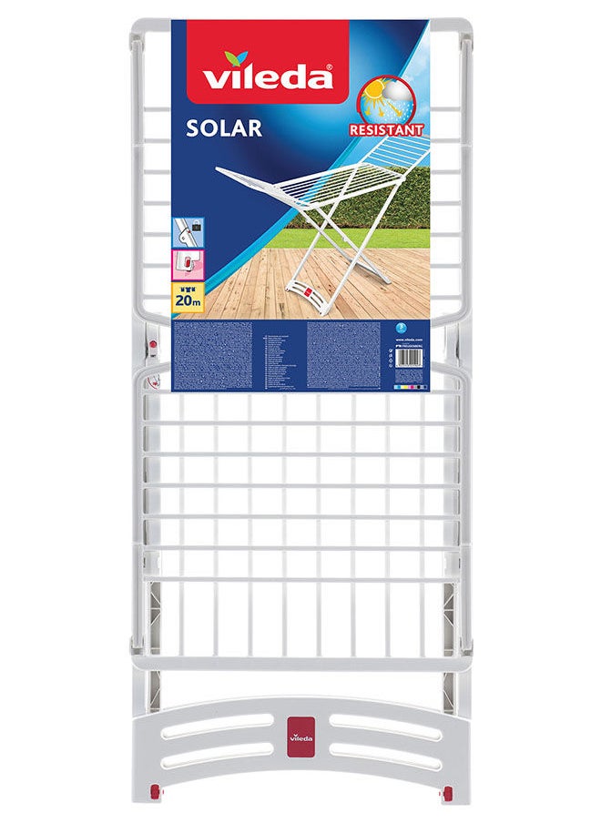 Vileda Solar Resin X-Leg Indoor and Outdoor Cloth Dryer 20m, Weatherproof , Lightweight, Stabile - White (182 x 110 cm) 157218 - pzsku/ZBBA6B7B0C5D19DC76C52Z/45/_/1694075999/3bcaad9e-4307-4cd2-be00-858ae9907e95