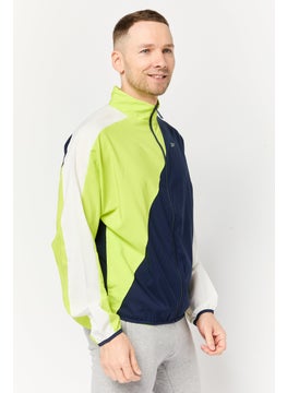 Reebok Men Sportswear Fit Long Sleeve Woven Running Windbreaker Jacket, Multicolor  - Image 3