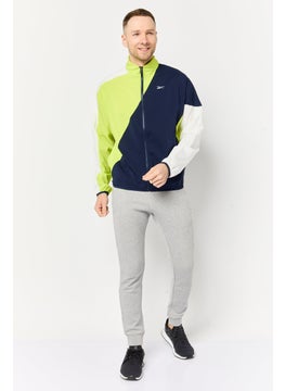 Reebok Men Sportswear Fit Long Sleeve Woven Running Windbreaker Jacket, Multicolor  - Image 2