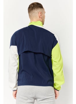 Reebok Men Sportswear Fit Long Sleeve Woven Running Windbreaker Jacket, Multicolor  - Image 4