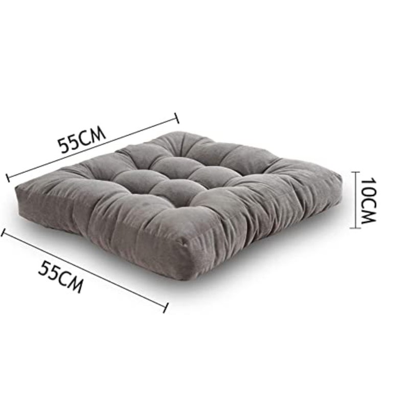 Floor Pillow, Floor Cushion, Square Large Pillows Seating for Adults, Tufted Corduroy Floor Cushion for Living Room Tatami - Image 3