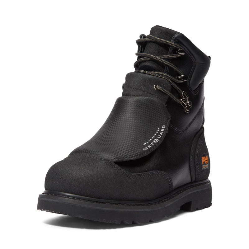Timberland PRO Men's External Met Guard 8 Inch Steel Safety Toe Waterproof Industrial Work Boot, Black-2024 NEW, 7 W US - Image 3