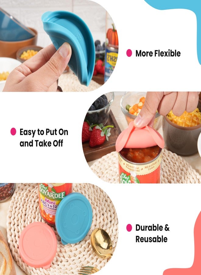 LUVCOSY 2 Packs 3.0-inch Silicone Lids Covers for Can | Fit 3.0-inch/7.6cm Cans | Leak-proof and Reusable Can Toppers for Canned Food | Tight-Seal Food Saver Lid | Dishwasher Safe (Can NOT Included) - Image 3