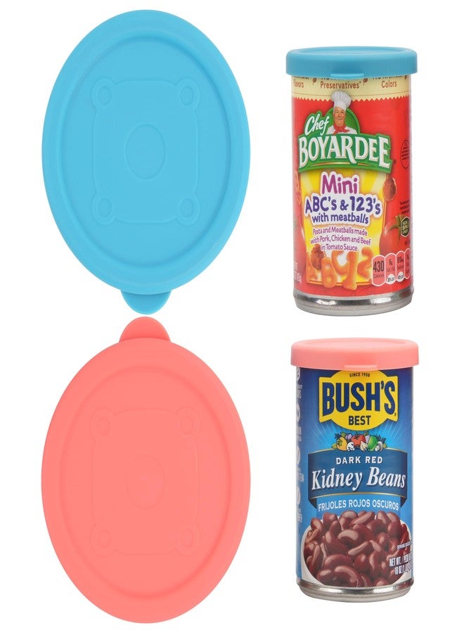 LUVCOSY 2 Packs 3.0-inch Silicone Lids Covers for Can | Fit 3.0-inch/7.6cm Cans | Leak-proof and Reusable Can Toppers for Canned Food | Tight-Seal Food Saver Lid | Dishwasher Safe (Can NOT Included) - Image 1