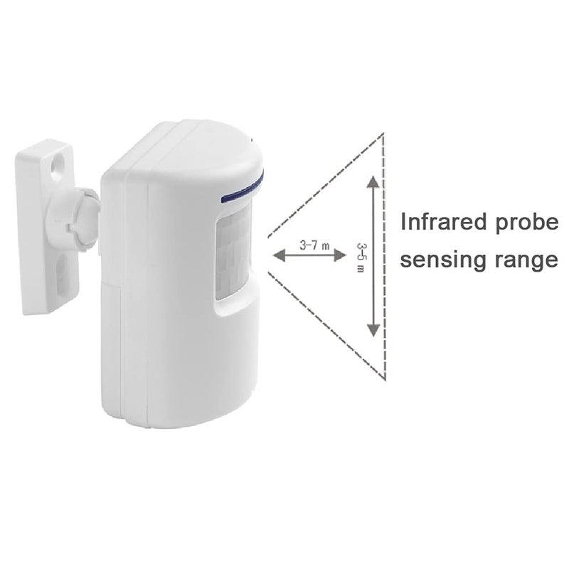 Enegg Wireless Home Security Driveway Alarm, Enegg Entry Alert, Visitor Door Bell Chime with 1 Plug-in Receiver and 2 PIR Motion Sensor Detector Alert System, Quality Sound and LED, 38 Melodies - Image 5