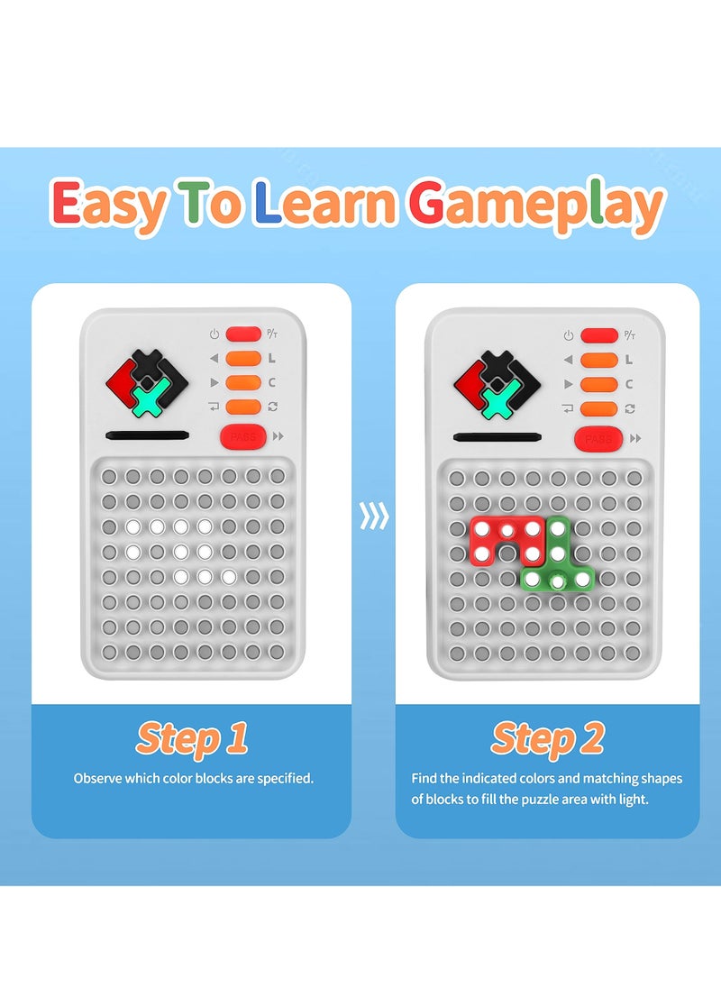 SYOSI Super Blocks Game, Brain Teaser Puzzle Solve Game for Kids Teens, Multiple Blocks Pattern Matching Game for Kids Teens Boys Girls Birthday Gifts Travel Games  - Image 3