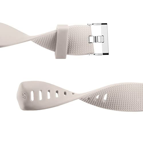 Tobfit Watch Strap Compatible for Fitbit Charge 2 (Watch Not Included), Removable Soft Belts for Charge 2 Wristband, Smartwatch Band for Men & Women (L, Starlight) - Image 2
