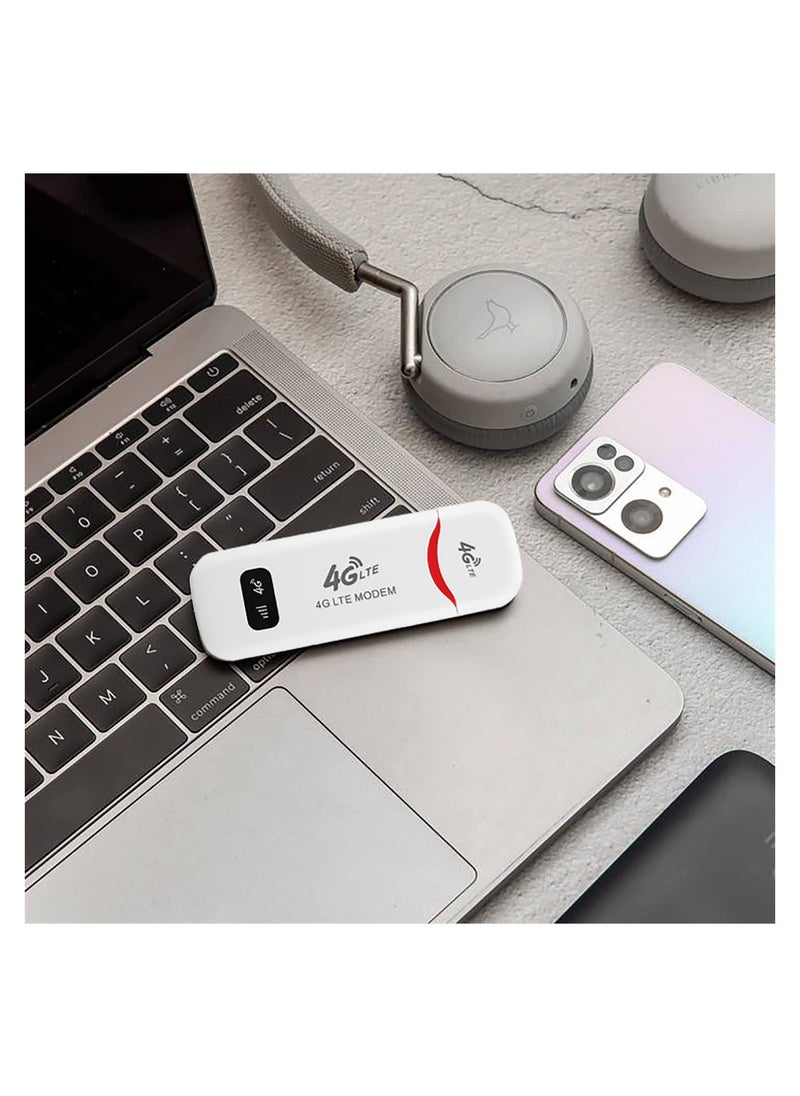 SYOSI - 4G LTE USB WiFi Modem, Portable 100Mbps Mobile WiFi Router, Network Hotspot, 3G 4G WiFi Modem, Router, Modem Stick Support WC, Plug and Play, Support 32GB TF Memory Card Expansion - Image 1