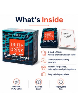 Truth or Drink Aussie Edition – The Ultimate Australian Party Game of Honesty and Hydration Adult Card Game 2+ Players Ages 18+ and Up - view 4