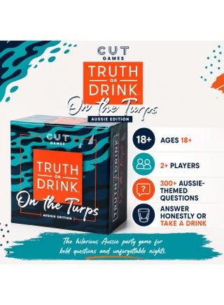Truth or Drink Aussie Edition – The Ultimate Australian Party Game of Honesty and Hydration Adult Card Game 2+ Players Ages 18+ and Up - view 3