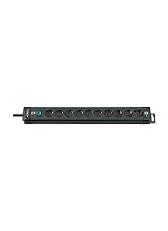 Brennenstuhl Line Extension Socket 8way Black 3m H05vvf 