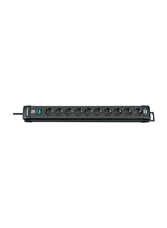 Brennenstuhl Line Extension Socket 8way Black 3m H05vvf 