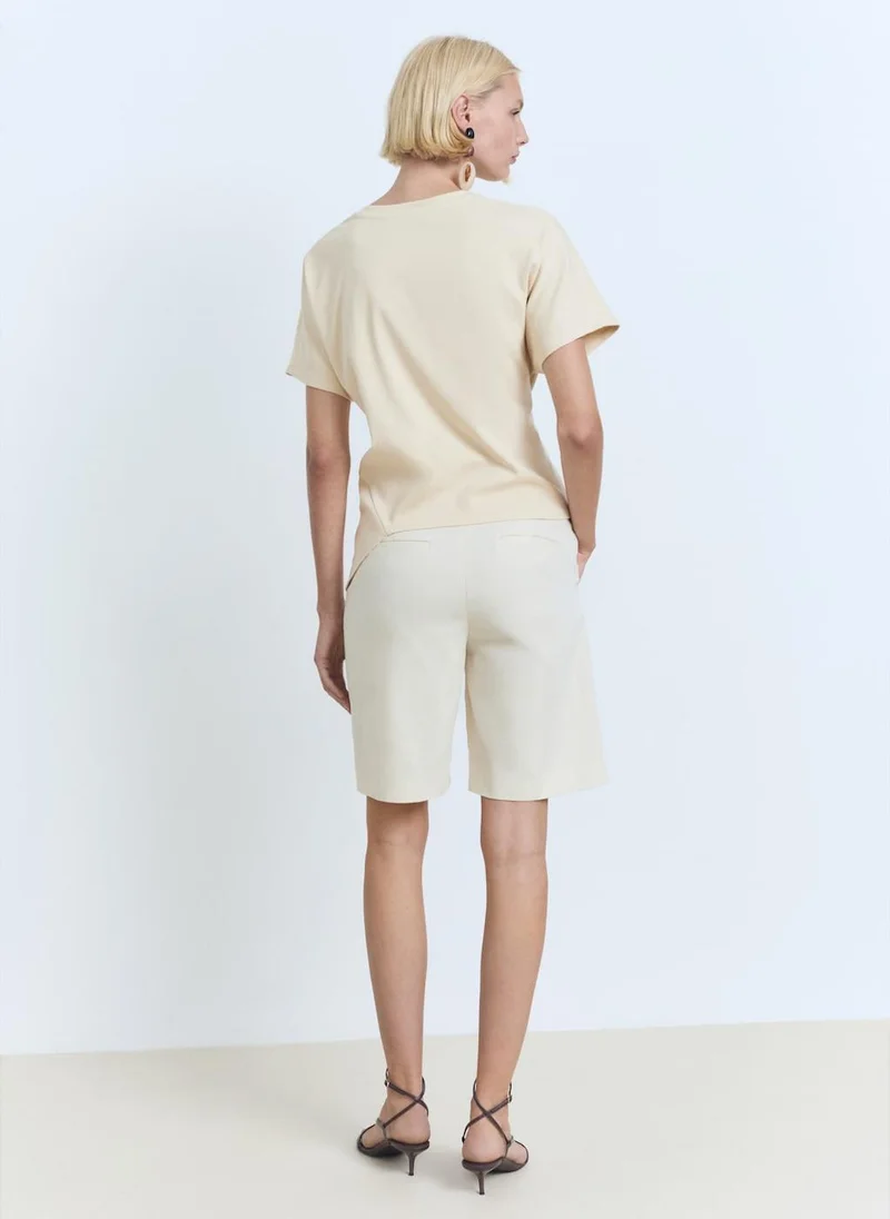 مانجو Embroidered Detail T-Shirt