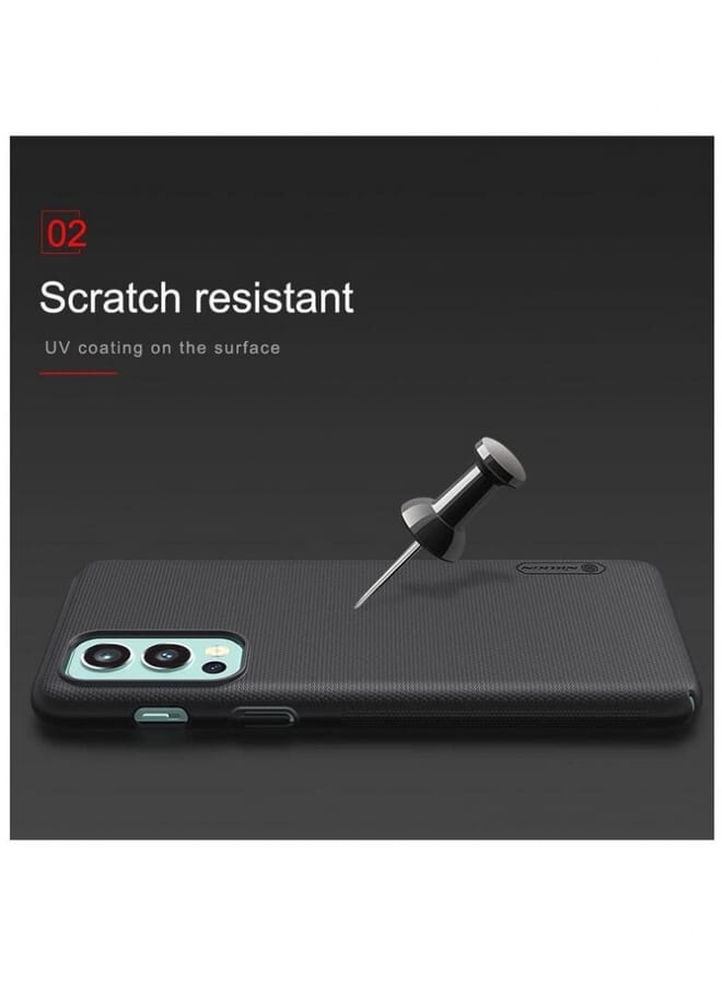 Nillkin Super Frosted Shield Hard Back Case Cover For Oneplus Nord 2 5G Black - Image 3