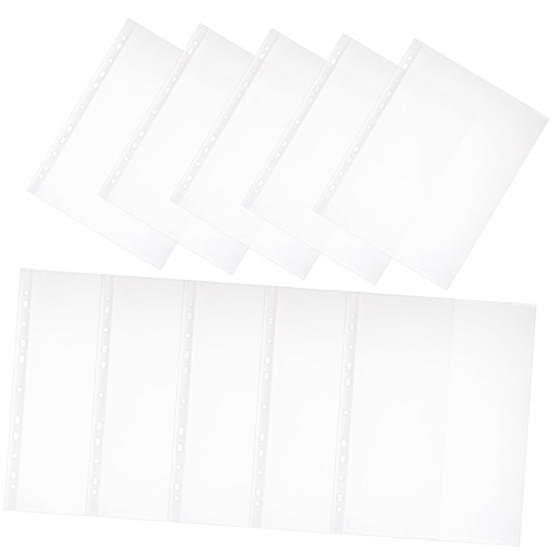 Vinyl Binder Sleeves 100 Pack Pastel File Folders Paper Protectors Pockets - Image 2