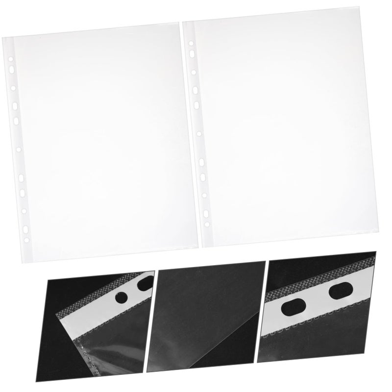Vinyl Binder Sleeves 100 Pack Pastel File Folders Paper Protectors Pockets - Image 4