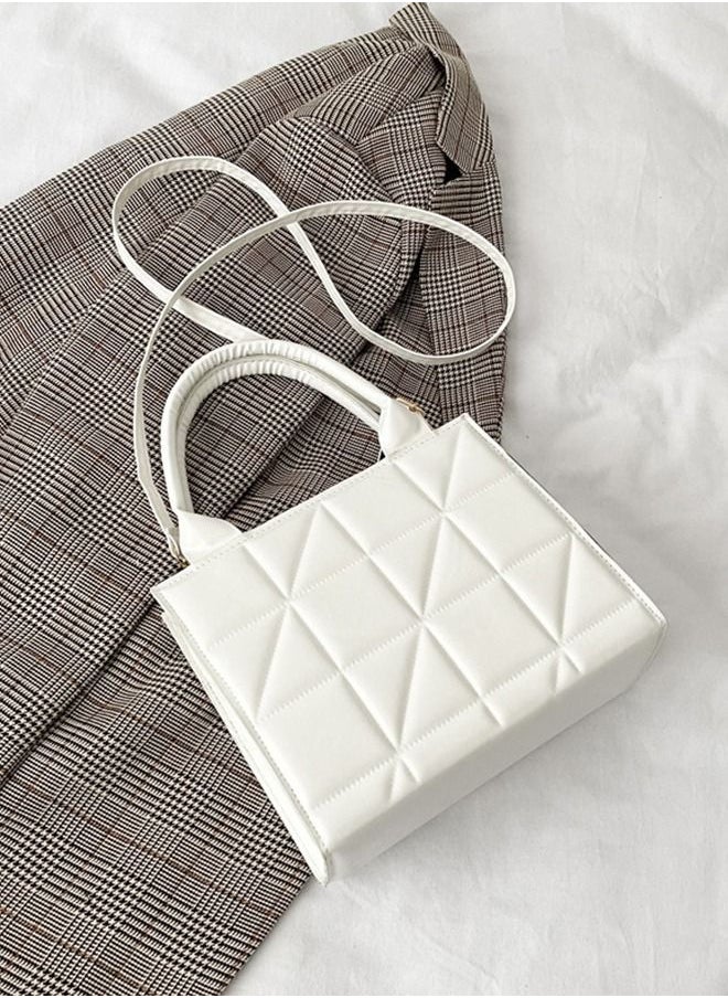 Sharpdo - Fashion Checkered Handbag Shoulder Messenger Bag Chain Bag - Image 1