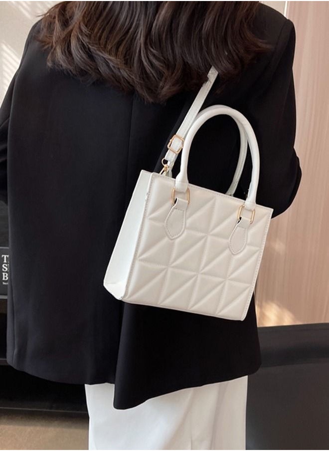 Sharpdo - Fashion Checkered Handbag Shoulder Messenger Bag Chain Bag - Image 1