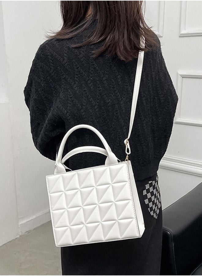 Sharpdo - Fashion Checkered Handbag Shoulder Messenger Bag Chain Bag - Image 1