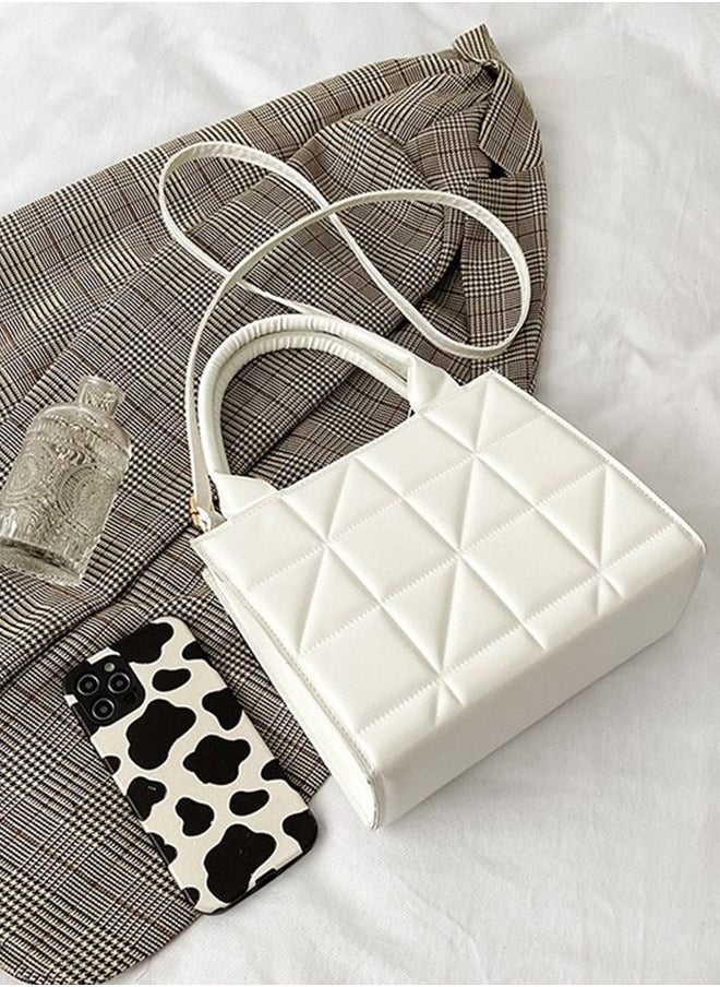 Sharpdo - Fashion Checkered Handbag Shoulder Messenger Bag Chain Bag - Image 1