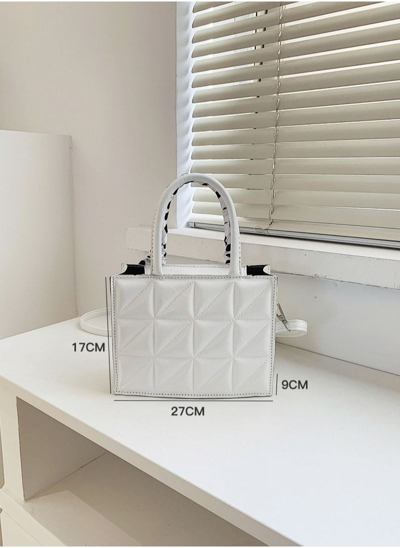 Sharpdo - Fashion Checkered Handbag Shoulder Messenger Bag Chain Bag - Image 1