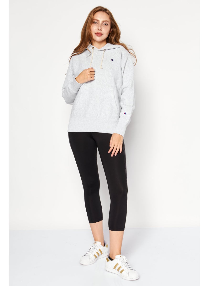 Champion Women Sportswear Fit Long Sleeve Outdoor Sweatshirts, Heather Grey  - Image 4