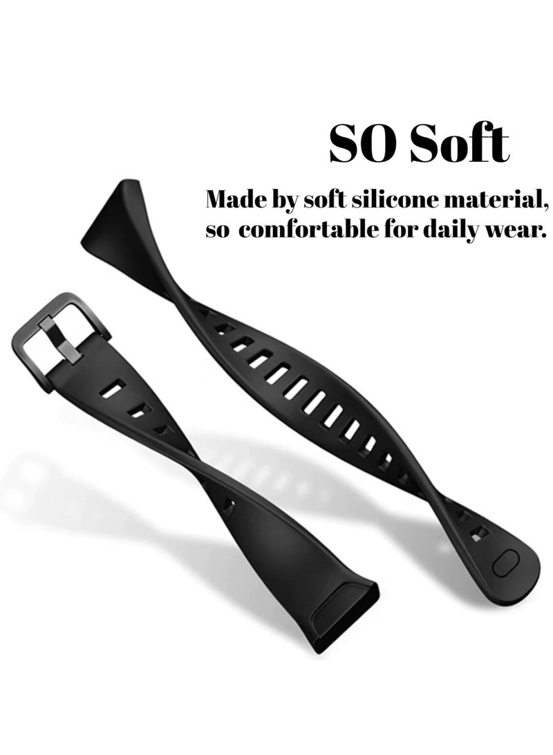 Anmi 3 Packs Replacement Bands compatible with Huawei Watch Fit 3,Silicone Sports Wrist Strap Adjustable Wrist Bands for Women Men - Image 3