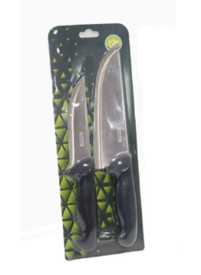Two-piece multi-purpose knife set, white