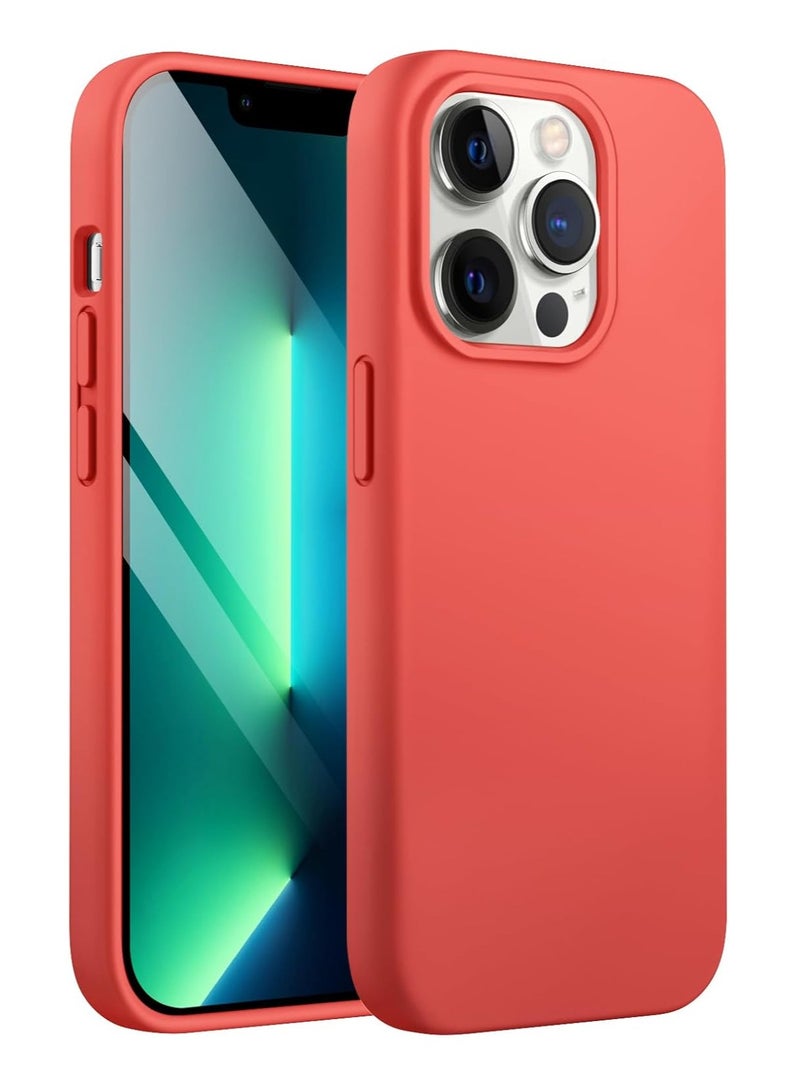 DUSALA iPhone 13 Pro Case, Liquid Silicone Phone Case for iPhone 13 Pro 6.1 Inch, Colorful Silky-Soft Protective Cover (Red) - Image 1