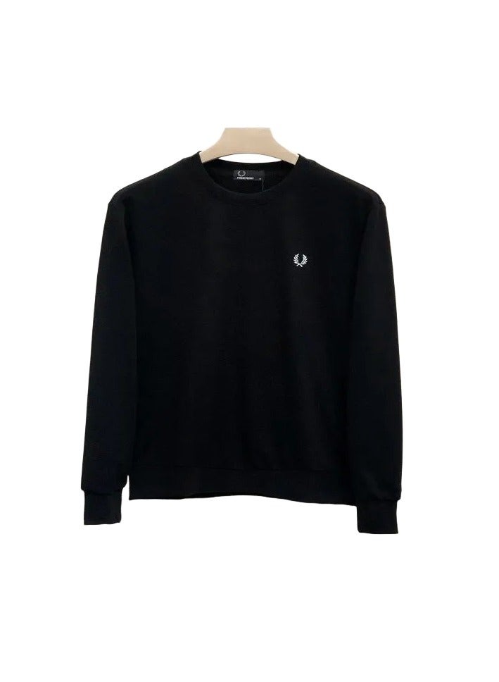 Fred Perry British gentleman style round neck cotton pullover - Image 4
