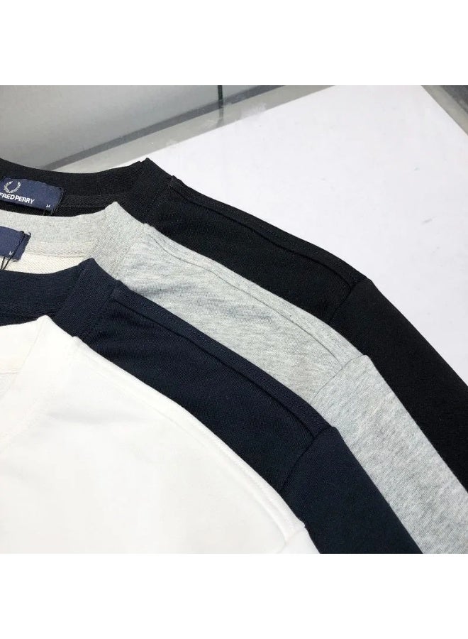 Fred Perry British gentleman style round neck cotton pullover - Image 5