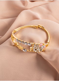 Platinum Golden Zirconic Kitty Bracelet