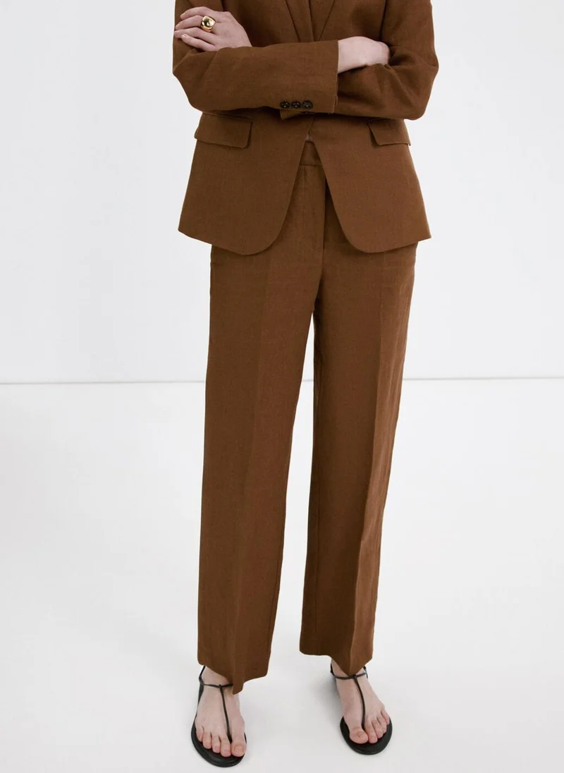 مانجو Linen suit trousers