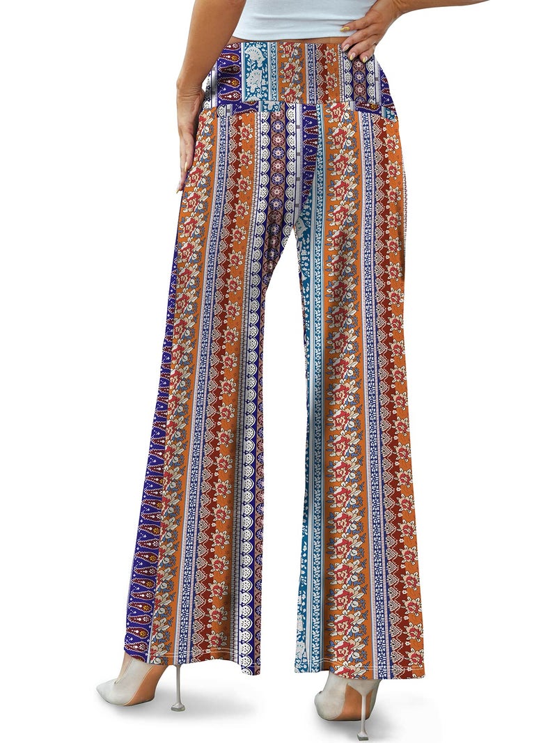 Arolina Women's Stretchy Wide Leg Palazzo Lounge Pants Casual Comfy High Waist Palazzo Pants - Image 4