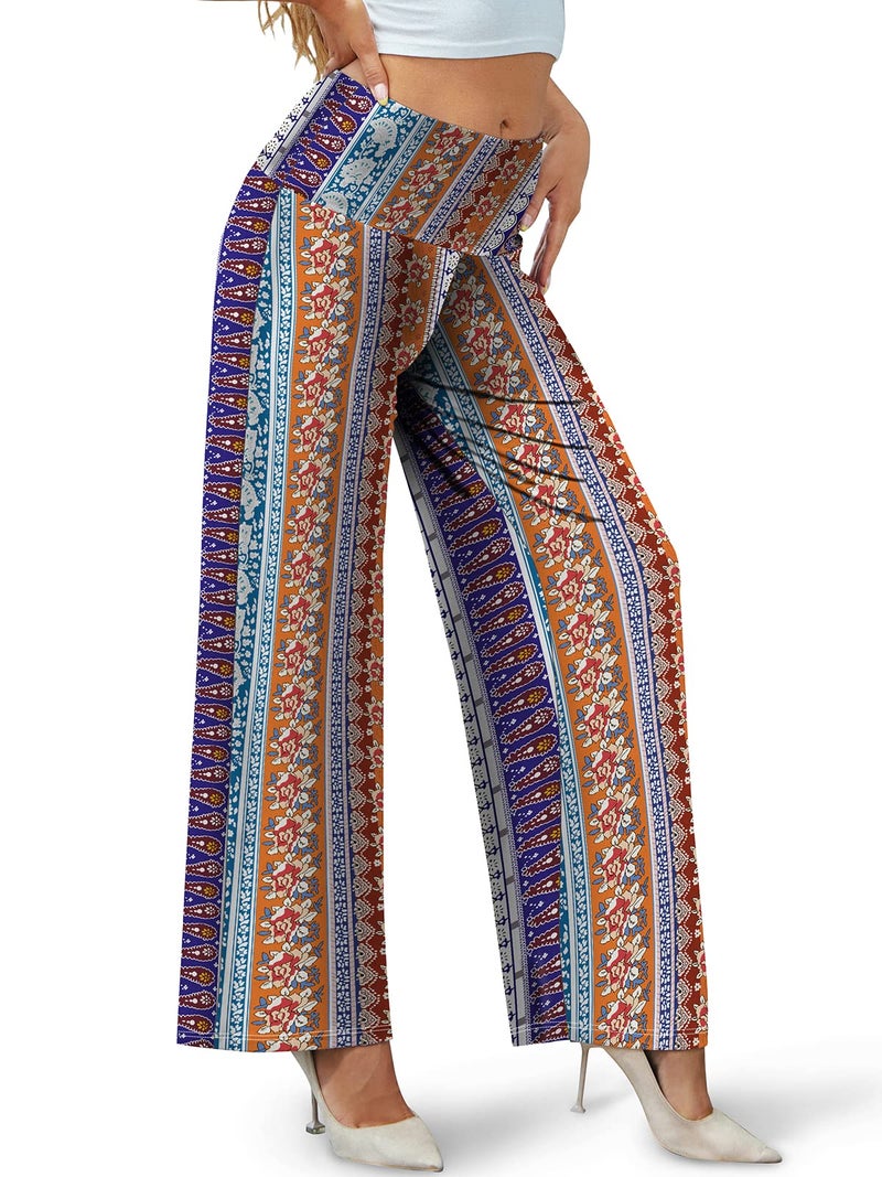 Arolina Women's Stretchy Wide Leg Palazzo Lounge Pants Casual Comfy High Waist Palazzo Pants - Image 2