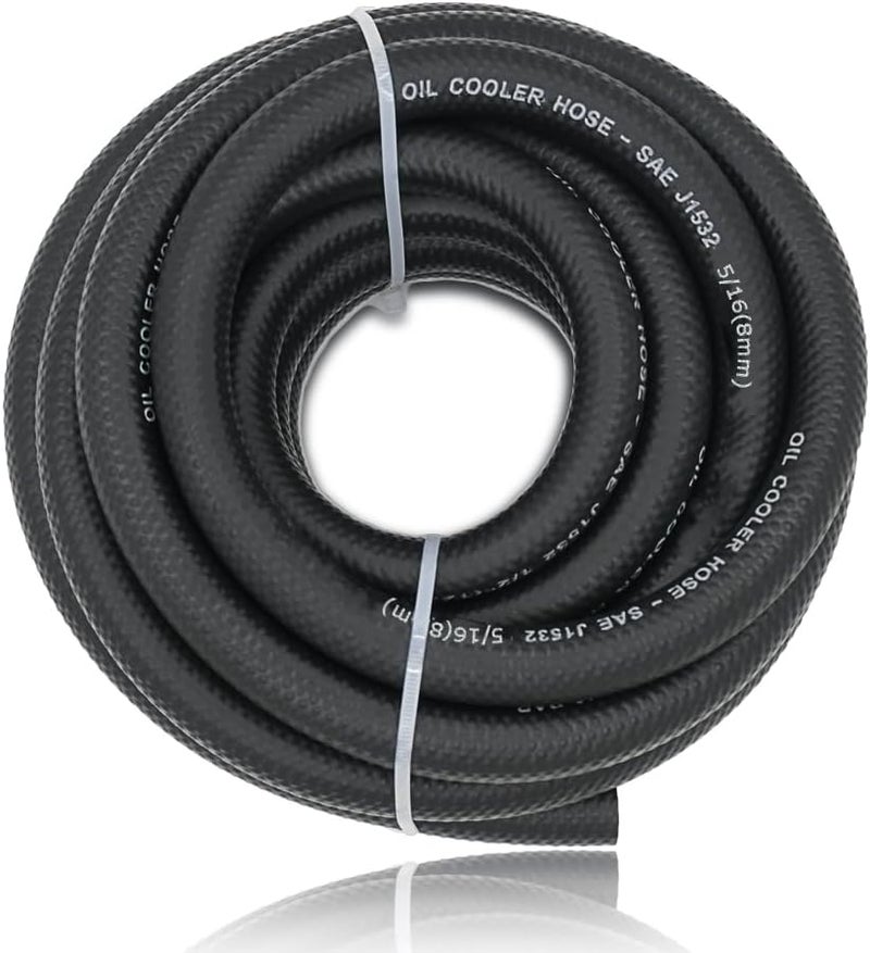 CHOIMOON 5/16" Transmission Oil Cooler Hose - 300 PSI Fuel Line Hose SAE J1532, 20FT - Image 1