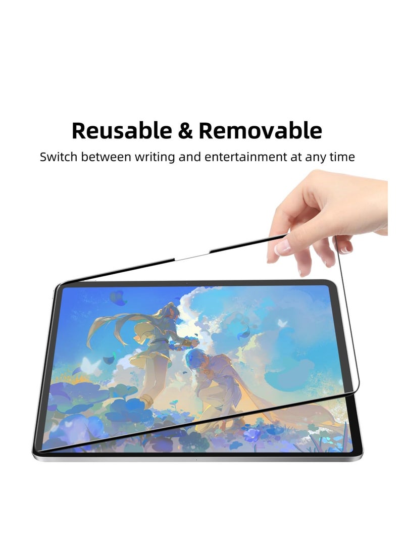 1Pack Magnetic Paper-Feel Screen Protector for iPad Pro 11 Inch M5 2025/M4 2024/iPad Air 11 inch M4 2026/M2 2024/M3 2025, Write and Draw Like on Paper, Detachable & Reusable Matte Film, Compatible with Tempered Film, High Sensitive - Image 2