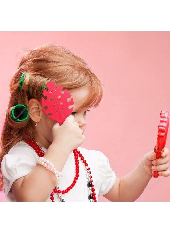 Candy Brush - ?????????? Small Hair Brush For Kids Toddlers Girls Styling Wet Brush Curly Hair Travel Detangling Vented Brushes Moodboosting Leaf Form Hairbrush With Strawberry Scented Red Small - Image 1