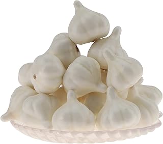 Woration 30pcs Mini Fake Garlic Artificial Vegetable Simulation Lifelike Foam Garlics Home Kitchen Festival Decoration - Image 1