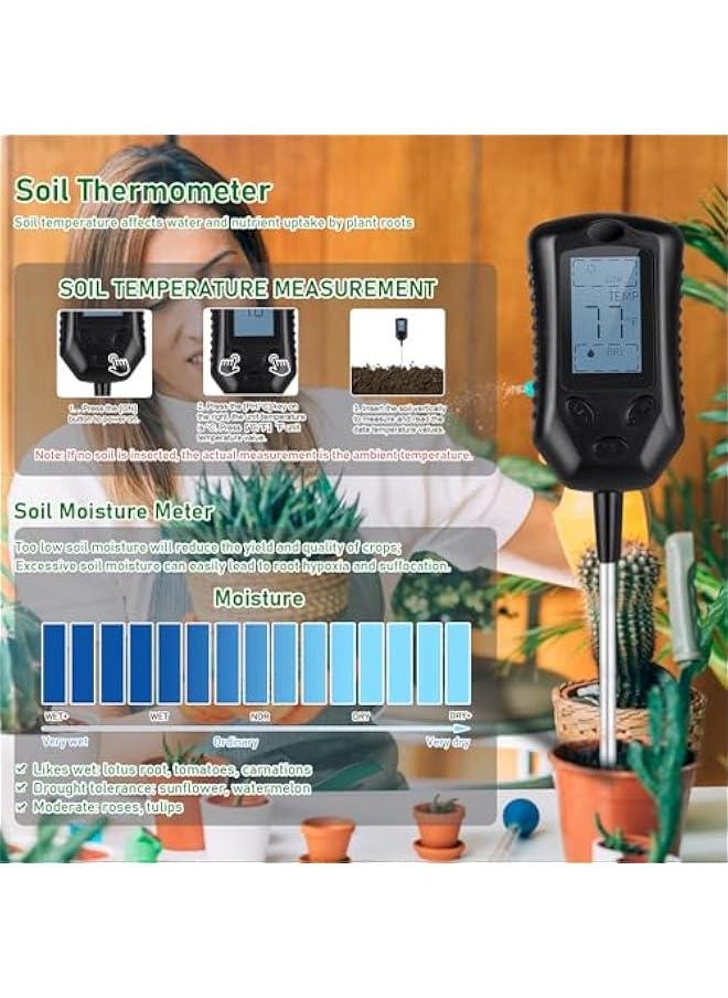 Beauenty 4-in-1 Soil Moisture PH Meter, Soil Tester for Moisture, Light,Nutrients, pH,Soil Ph Test Kit Great for Home and Garden, Lawn, Farm, Indoor & Outdoor Use  - Image 3