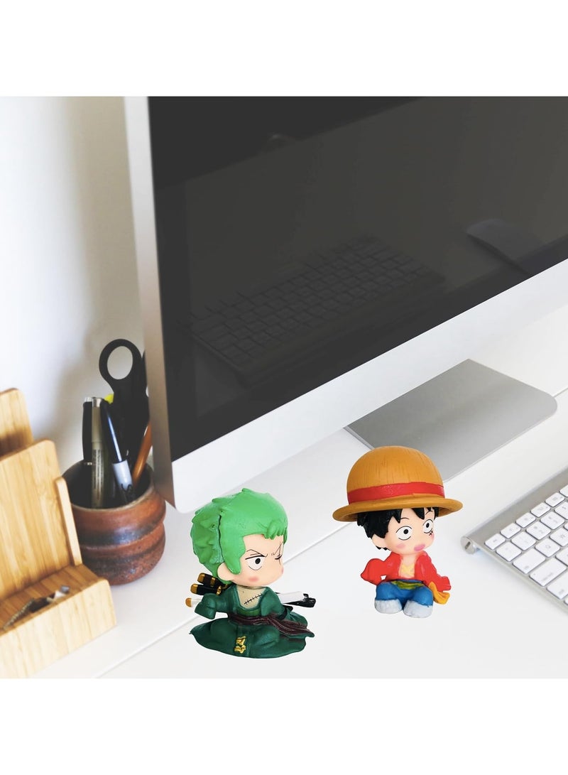 general Anime Character Cake Decoration Collectible Character Statues Car Dashboard Decorations Accessories Indoor Home Office Desk Decorations Ladies Men Birthday Gift - Image 2