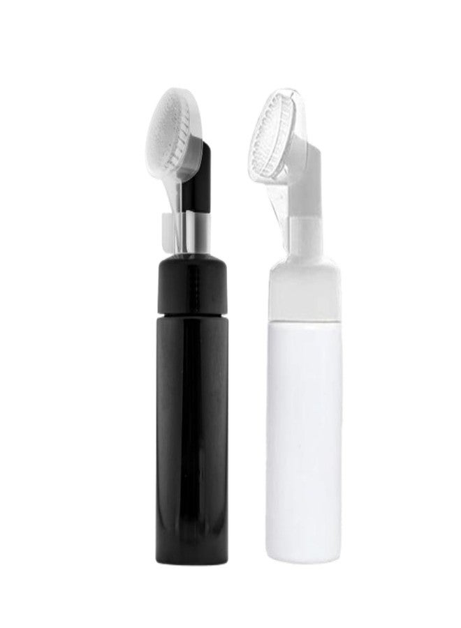 PHARCOS 150ml Foam Bottle Combo Pack of 2 - Refillable Face Wash Bottle with Brush Pump for Facial Cleanser Moisturizer Skincare Travel Use - Image 1