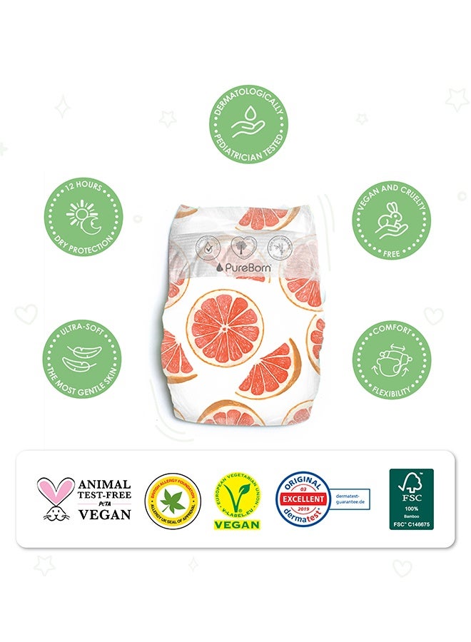 PureBorn Organic Bamboo Size 4 Diapers 7-12 Kg 24 Count - Image 4