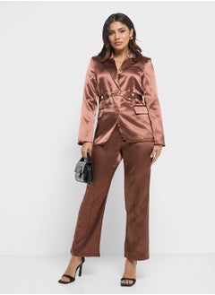 ELLA Satin Blazer & Pant Set  - Image 5