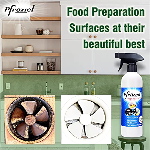 Pfroziel Chimney & Kitchen Cleaner spray Combo Eco-Friendly Heavy Duty All Purpose Hard Stain Cleaner and Kitchen Cleaning Spray, Removes Tough Stove, Oil, Grease, Chimney, Wall, Sink, Countertop - Image 4