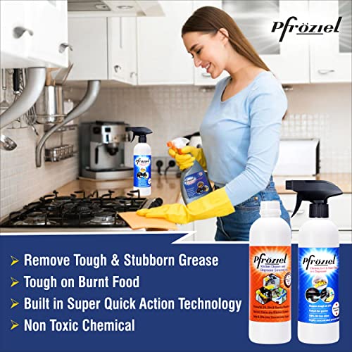 Pfroziel Chimney & Kitchen Cleaner spray Combo Eco-Friendly Heavy Duty All Purpose Hard Stain Cleaner and Kitchen Cleaning Spray, Removes Tough Stove, Oil, Grease, Chimney, Wall, Sink, Countertop - Image 2