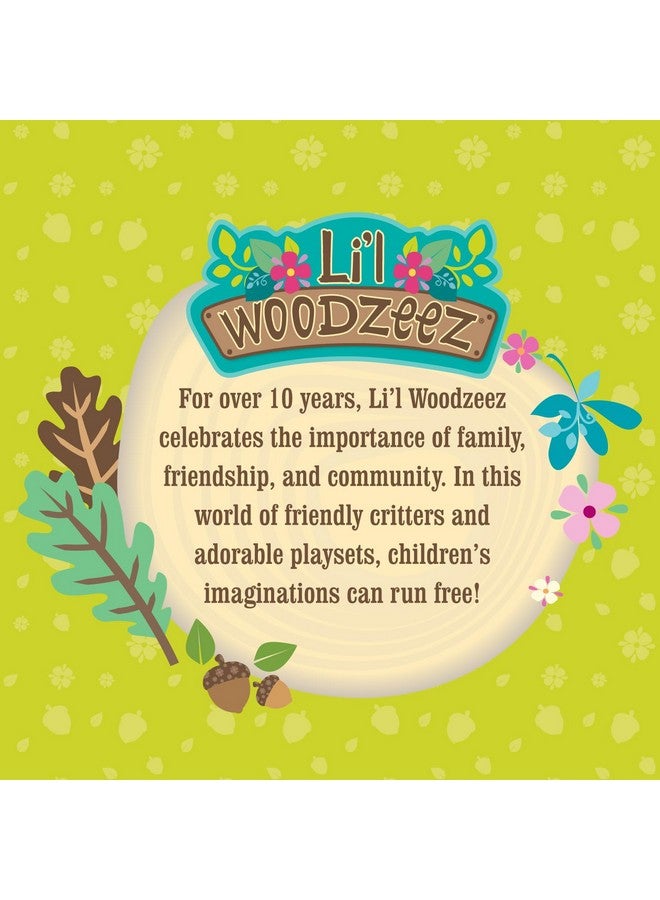 Li'L WOODZEEZ Li’l Woodzeez - Sunshine Tiki Hut Beach Party - Stackable Dollhouse Playset - 2 Posable Doll Figures & 1 Storybook Included - Miniature Beach Toys & Accessories - Pretend Play Toy Gift for Kids 3+ - Image 5